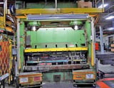 Image for 600 Ton, Pacific #600-D10-54,  hydraulic press, 18" ram stroke, 36" open height, 18" closed height, 25" windows, water cooled, Allen Bradley control, light curtains, 1979