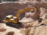 Image for American #45A, excavator, 3 cu.yards, 448" lift, 424" digging depth, 24" ripper tooth attachment