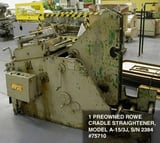 Image for 3000 lb. Rowe #A-15/3J, combination Cradle/straightener, 15" width, 3 HP, 0.025-0.080 thickness, S/N 23849