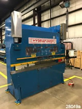 Image for 100 Ton, Hydrapower #DH10008, 8' overall, 78" between housing, 6" stroke, 8" throat, 13" open height, 7" closed height, 24" Autogauge CNC 99 2-Axis Back Gauge, electric foot switch, 1995