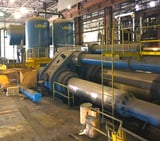 Image for 12000 Ton, Loewy extrusion press w/piercing mandrel for producing hollow products such as heavy wall pipe