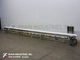 Image for 14" wide x 29.6' long, Dorner, Stainless Steel frame belt conveyor, 24" to 28" infeed / discharge range with variable speed controller (2 available)