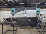 Image for 200 Ton, Piranha #Pro-2-200-14, press brake, 14' overall, X-Axis CNC Back Gauge, Delem 56T control