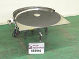 Image for 72" Diameter, variable speed, mesh table top and discharge height of 36", mounted on casters