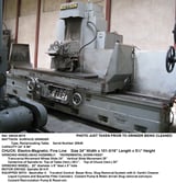 Image for 24" x 96" Mattison, 30" ht to chuck, incremental down feed, 30 HP, 20" x 6" grinding wheel