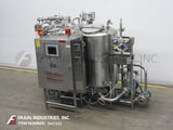 Image for Ladish #48-2412, (2) tank Stainless Steel CIP system, with (2) 38" OD x 48" High approx 230 gallon, single wall tanks, (1) for detergent, (1) for rinse, both have 18" ID top manways with flip up covers