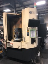 Image for Makino #A61, horizontal machining center, 60 automatic tool changer, 28.7" X, 25.6" Y, 28.7" Z, 12000 RPM, #40, 4-Axis, Makino Pro 3, 19.7" pallets, Renishaw probe, 300 psi thru spindle coolant, 2005 (2 available)