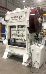 Image for 100 Ton, Minster #P2-100, 3" stroke, 48" x31" bed, 70-250 SPM, 3 in stock, reconditioned, #4930
