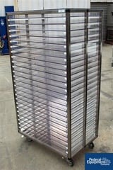 Image for Stainless Steel Rack, w/ 24 30" x 20" Lexan-type Shelves, #2956-27