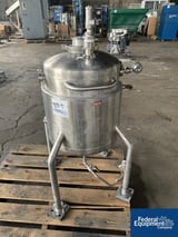 Image for 16.85 gallon Inox kettle, 316 Stainless Steel, 18" diameter x 18" straight side, dish top & bottom, jacketed on side wall, 2005, #3398-5, 2005