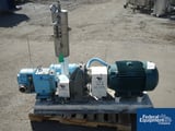 Image for 150 GPM, Waukesha #5060, 2.5" pos.displacement pump, Stainless Steel const, 2" inlet/outlet, 15 HP motor, explosion proof, #42053 (2 available)
