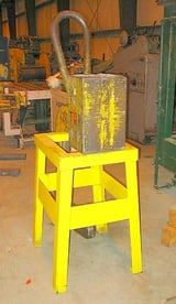 Image for 12000 lb. Custom, c-hook, 64" OD, 24.75" vertical throat, 19.5" arm length, parking stand