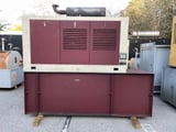 Image for 50 KW Kohler/J Deere, diesel generator set, 208 or 480 Volts, 3 phase, weatherproof enclosure, 12 lead reconnectable, 300 gallon double wall base fuel tank, battery charger, block heater, auto startt, Medical facility takeout, 1201 hrs