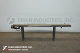 Image for 6" wide x 9.1' long, Stainless Steel belt conveyor, 37"-41" infeed/discharge height