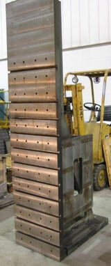 Image for 96" x 24" Fabricated T-slotted Angle Plate