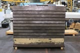 Image for 84" x 66" x 38" Cast iron angle plates, 9 t-slots, single plate, #160734