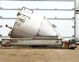 Image for Stainless Steel hopper / screw conveyor, Tricor Metal, 79" dia., 54" straight wall, 48" x 11" bottom opening, 2007