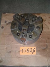 Image for 12" Autoblok #315BB, 3-jaw power chuck, 4-3/4" hole, flat back, serrated jaw