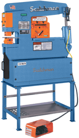 Image for 3" x 3" x 5/16" Scotchman #Porta-Fab-45, hydraulic ironworker, 45 ton, 2" die holder, electric foot pedal