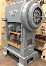 Image for 150 Ton, Minster #P2-150-54-40, straight side double crank, 6" stroke, 23" Shut Height, 54" x40" bed, 45-90 SPM, 1970