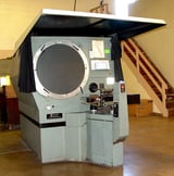 Image for 30" Jones & Lamson #EPIC-130, optical comparator, digital read out, power table, power lense turret, 10/20/50X lenses, Acu-Rite 2-Axis digital read out, 1986