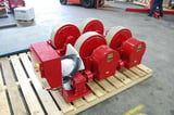 Image for 75 Ton, Ransome, turbine rotor turning rolls, 460 V., 6" x22" wheels, variable speed, 23" wheel centers