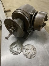 Image for Carrol dividing head with 6-1/2" 3 jaw chuck