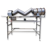 Image for Patterson, Stainless Steel continuous zig zag blender, polyvinyl trunion rollers, #17900