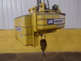 Image for 1 Ton, Acco Wright #C2W02, powered cable hoist, 36' lift, 36 FPM, 5 HP, motorized trolley