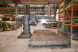 Image for 8' -19" Carlton, radial arm drill, 145J level shift, 4" spindle diameter, #6MT, 3' 7.5" traverse arm on column