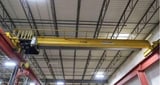 Image for 12.5 Ton, Stewart Engineering, top running bridge crane, 32' Span, underslung hoist shaw box, 2012, #15118