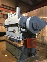 Image for 150 Ton, Wysong #10006, mechanical brake press, 8' overall, 77" between housing, 3" stroke, 12" die space, 5" adj., air clutch