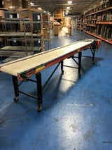 Image for 18" wide x 20' long, EMI #RM-18-12-20, belt conveyor, adj. height, variable speed, DC Control drive, #16163