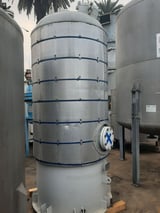 Image for 525 gallon 15 psi, 44" x 78", Ward, Carson steel desulfurizer tank, dish bottom, dome top