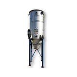 Image for 500 cfm Young Industries, Stainless Steel Dust Collector, 75 sq.ft., 40" diameter x 6'-6" tall, cage 4.5" diameter x 48" L