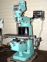 Image for Hurco Vertical Milling Machine, 9" x 42" table, One shot lube, 3 hp var. speed, Acu-rite III two axis digital read out