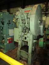 Image for 90/122 Ton, Bliss #3-1/2C, Straight Side Double Action Toggle Press, 20" /11.5" plunger/blank stroke, 26" /24" shut height, 25" x 28" bed, 15 SPM, 1975