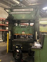 Image for 220 Ton, Clearing Niagara #SE2-200-72-42, straight side double crank press, 6" stroke, 28" Shut Height, 72" x42" bed, 1990