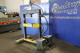 Image for 14 Ton, Portable hydraulic H-frame press, 14" stroke, manual Control, hydraulic pump motor, movable table, #A6808