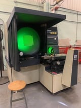 Image for 30" OGP #OQ30S, optical comparator, Dimetric-Plus 2-Axis digital read out w/ programmable geometric functions, edge detection, surface ill, 1988