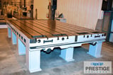 Image for 108" x 168" x 36" T-Slotted Work Table, (Floor Plate) 9 T-Slots, Cast Iron, #31935