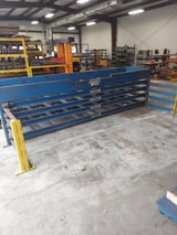 Image for heavy duty press brake die rack w/4 sliding drawer, 12' L inside capacity, excellent cond