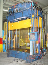 Image for 50 Ton, Ph Hydraulics, 4-post, 52" stroke, 101" x 42", 66" DL, 75 HP, 1105 IPM fast close, #1657 (3 available)