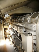 Image for 3000 KW Fairbanks-Morris, dual fuel, 12.8Kv skid, encl, radiator, switch gr 800 hrs (3 available)