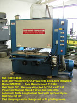 Image for 36" Burlington Belt Grinder-Sander #S3675R, part reciprocating 24" x45" auto table, digital read out, Rise & Fall Bed, 30hp