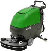 Image for Bulldog #WD26, battery powered, walk-behind floor scrubber, 26" path, disk brushes, new