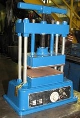 Image for 5 Ton (approx), Hand screw press, 4" x6" elec.platens, 500 Degrees Fahrenheit, 4" daylight & stroke, 110V/1 phase, #2281