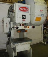 Image for 50 Ton, Heim #5-OBI-F, flywheel OBI press, 4" stroke, 12-1/2" shut height, 4" adjustment, 120 SPM, 28" x18" bed, air clutch & brake, 1982, #7591