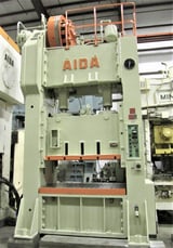 Image for 220 Ton, Aida, straight side double crank press, 11.8" stroke, 16.5" Shut Height, 59" x42" bed, milled bolster, recondg now