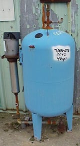 Image for 40 gallon 21" x 24", Carbon Steel tank with teel pump on bottom outlet